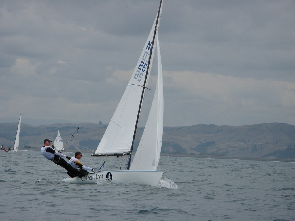 Enno Kramer/Ard Geelkerken (NED 26) had a good day with a 3rd and 4th - 2008 Flying Dutchman Worlds, Napier, New Zealand © Mike Shields